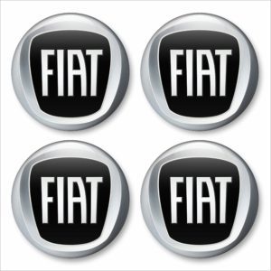 Wielnaaf stickers Fiat zwart