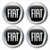 Wielnaaf stickers Fiat zwart