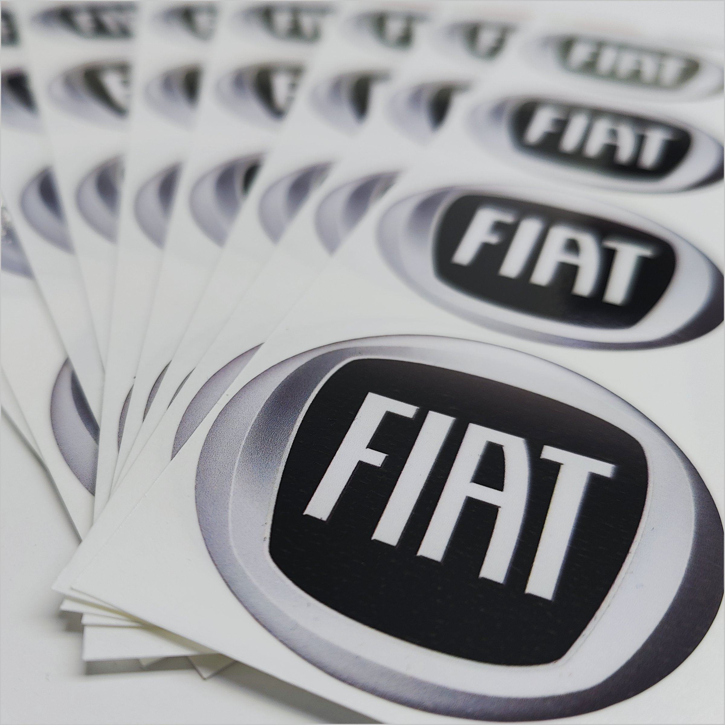 Wielnaaf stickers Fiat zwart