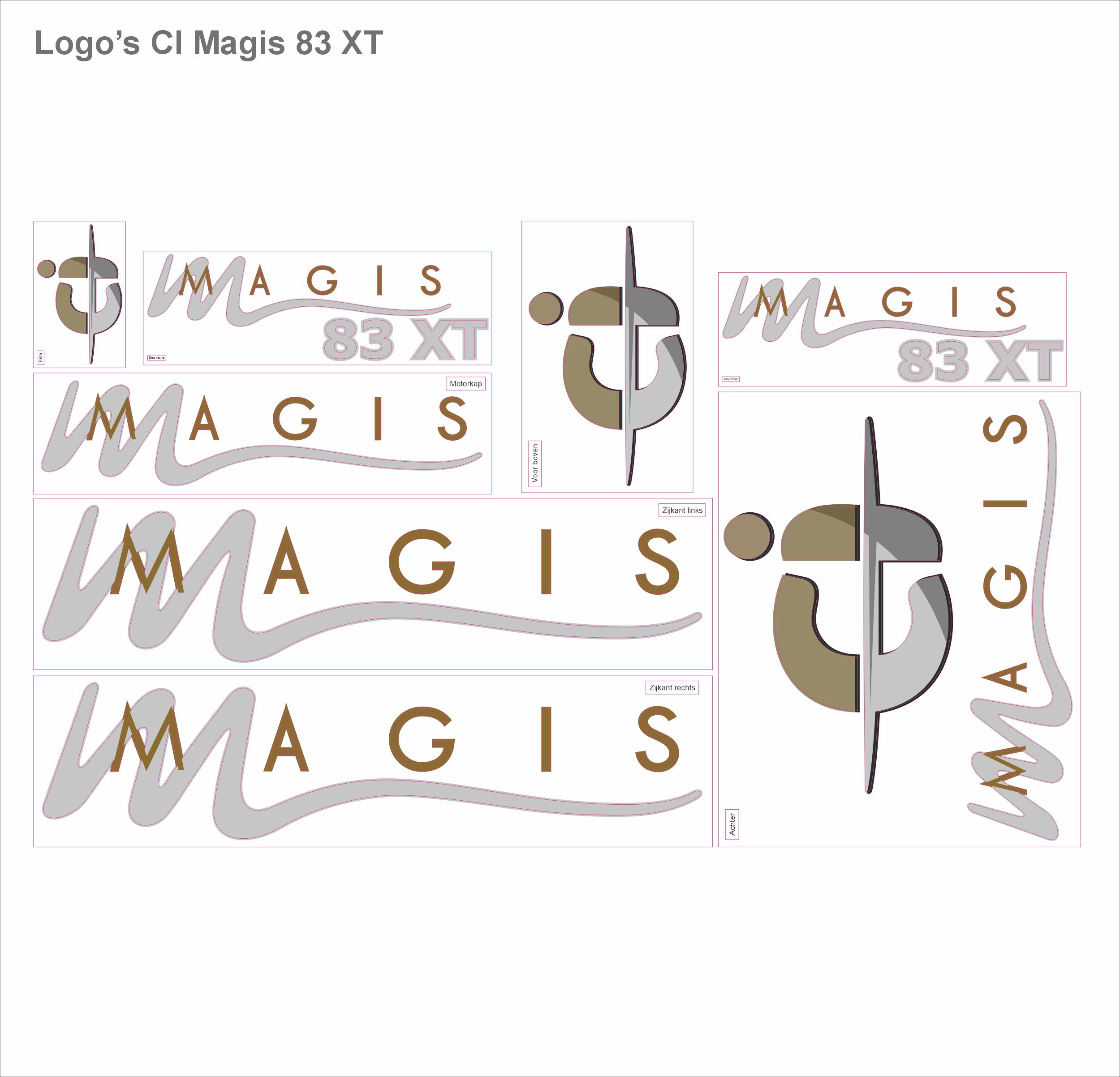 Camper CI Magis 83 XT logostickers