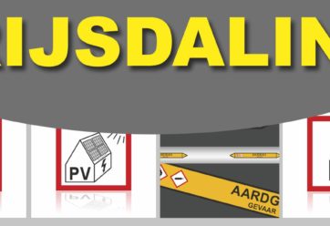 Prijsdaling PV Stickers en Leidingmarkeringen